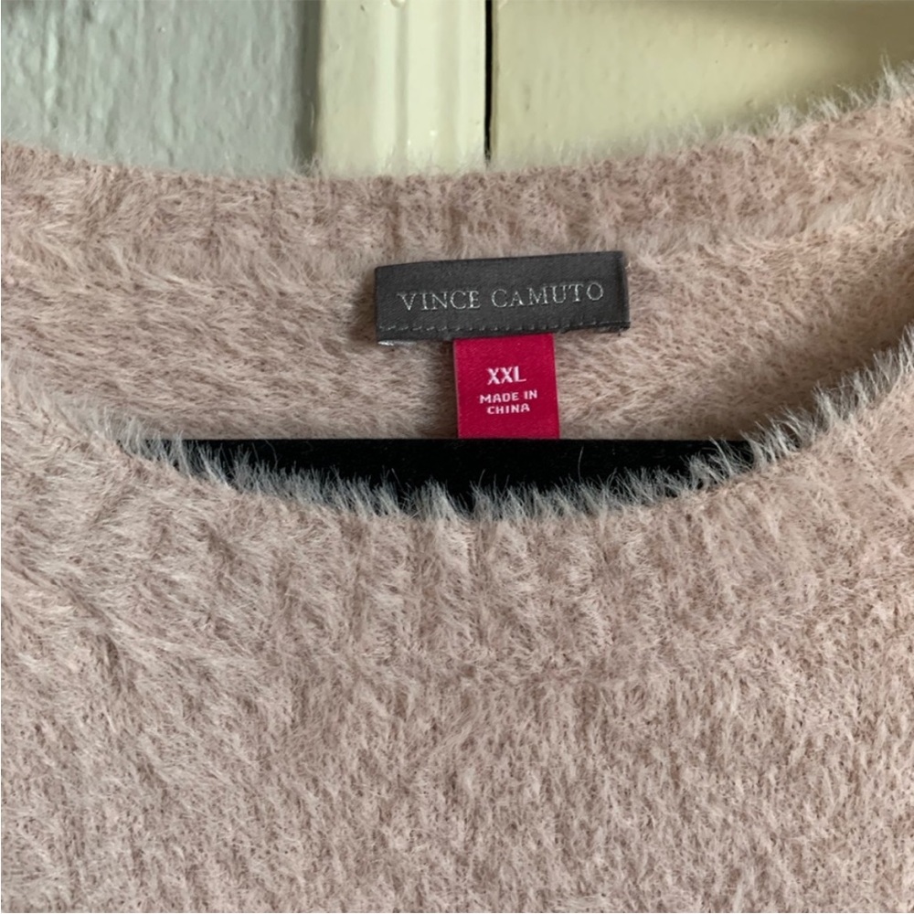Vince Camuto Fuzzy Chevron Sweater - Picture 6 of 8